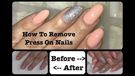 how to remove press on nails without damage.